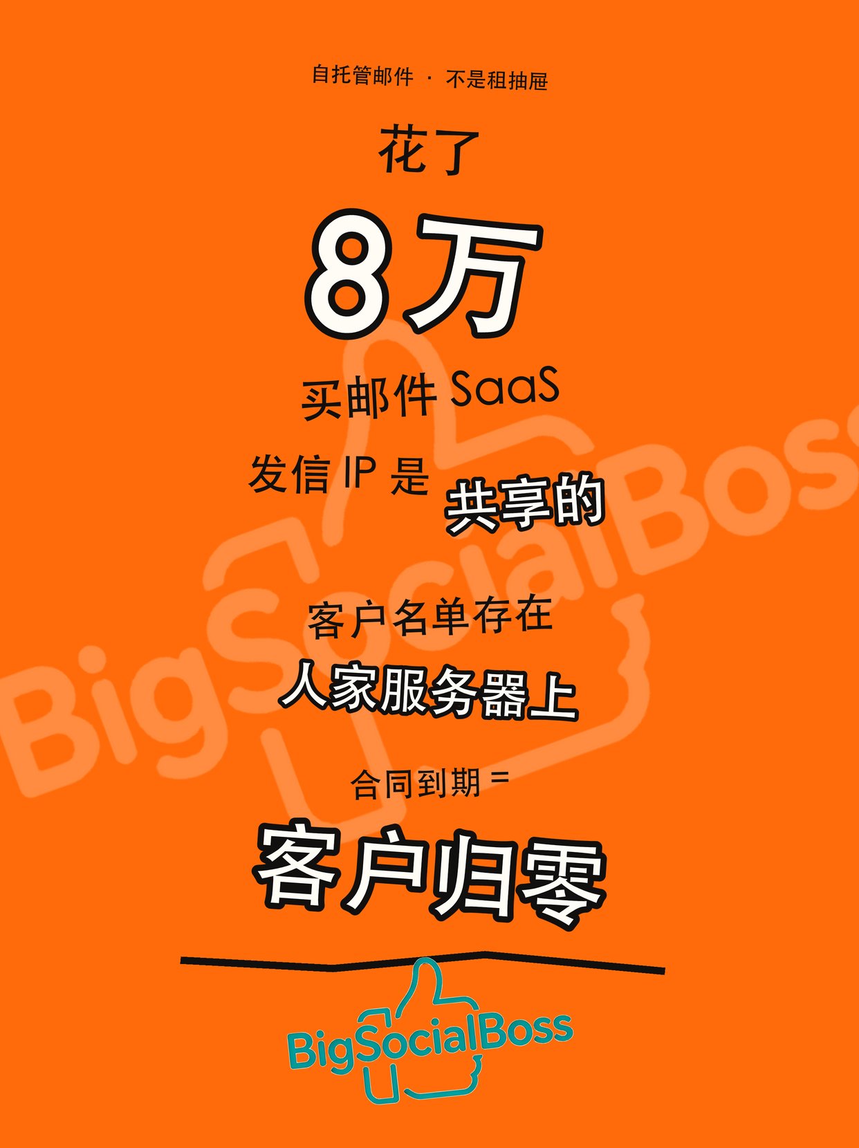 自托管邮件 vs SaaS：客户名单不要放在别人服务器上
