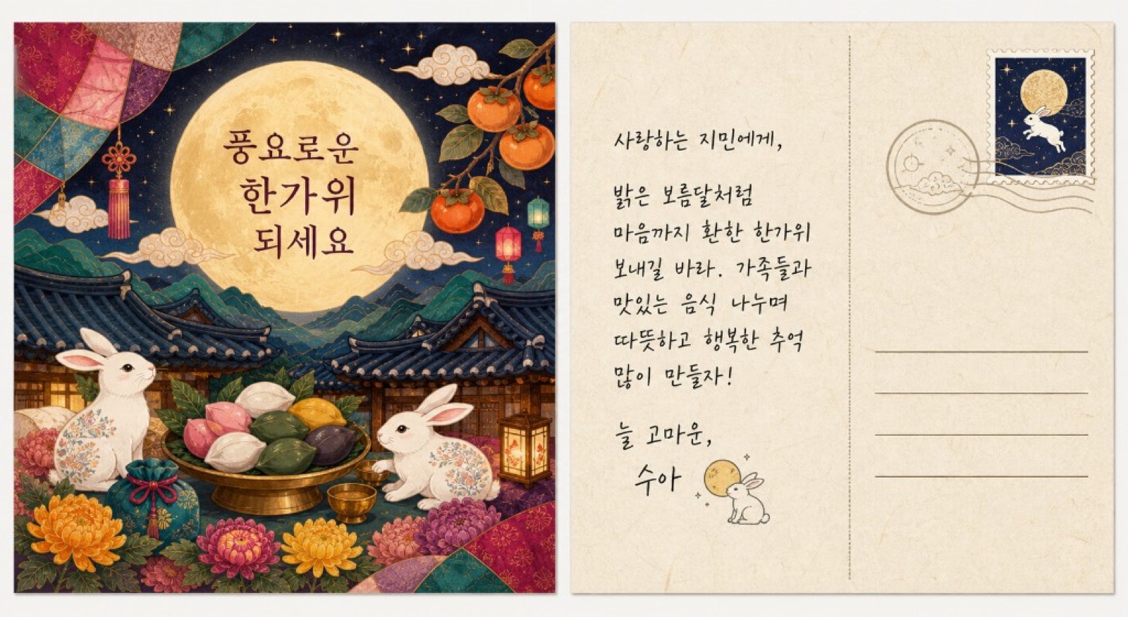 春节 postcard