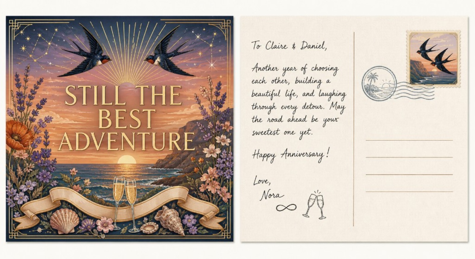 Graduation postcard
